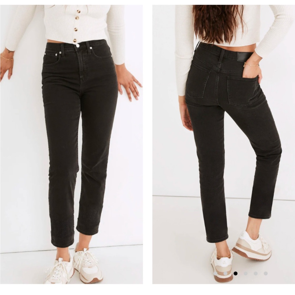 Madewell Classic Straight Jeans in Lunar Wash 24P Petite EUC
